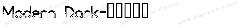 Modern Dark字体转换